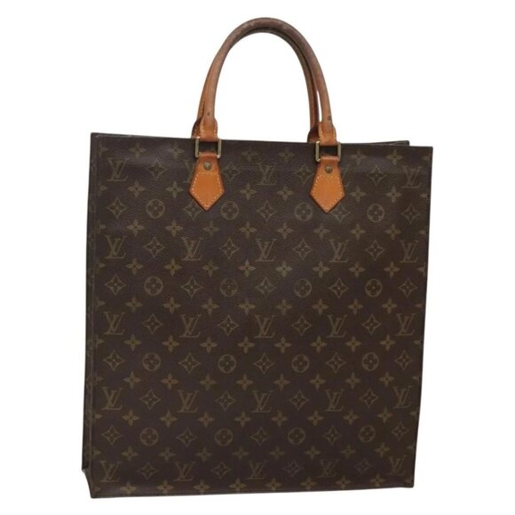 LOUIS VUITTON Monogram Sac Plat Hand Bag M51140 LV Auth BA5428 - Picture 2 of 16